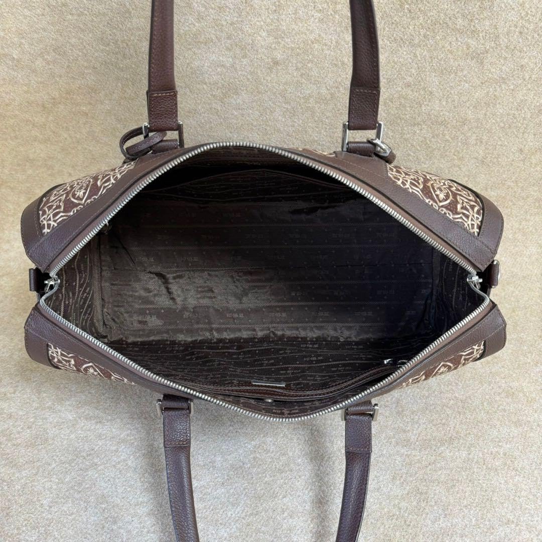 Amazon.co.jp: 2B24 印傳屋 インデンヤ ボストンバッグ スエード